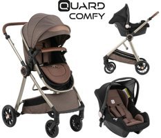 Quard Comfy Katlanabilir Tek Elle Kapanan Tam Yatar Travel Sistem Bebek Arabası
