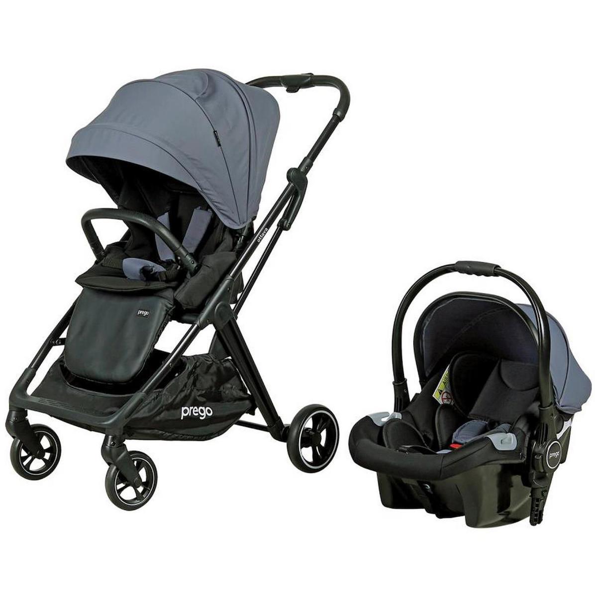Prego PRG 2234 Çift Yönlü Katlanabilir 360 Derece Dönen Tam Yatar Travel Sistem Kabin Tipi Bebek Arabası