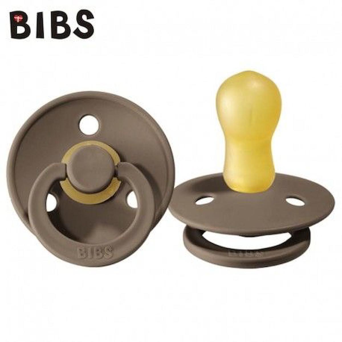 Bibs Colour 18 Ay+ Ortodontik Kiraz Uçlu Kauçuk Emzik Kahverengi