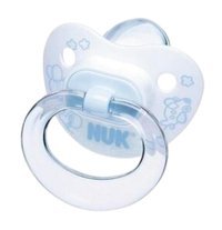 Nuk 6-18 Ay Delikli Kiraz Uçlu Damaklı Silikon Emzik Açık Mavi