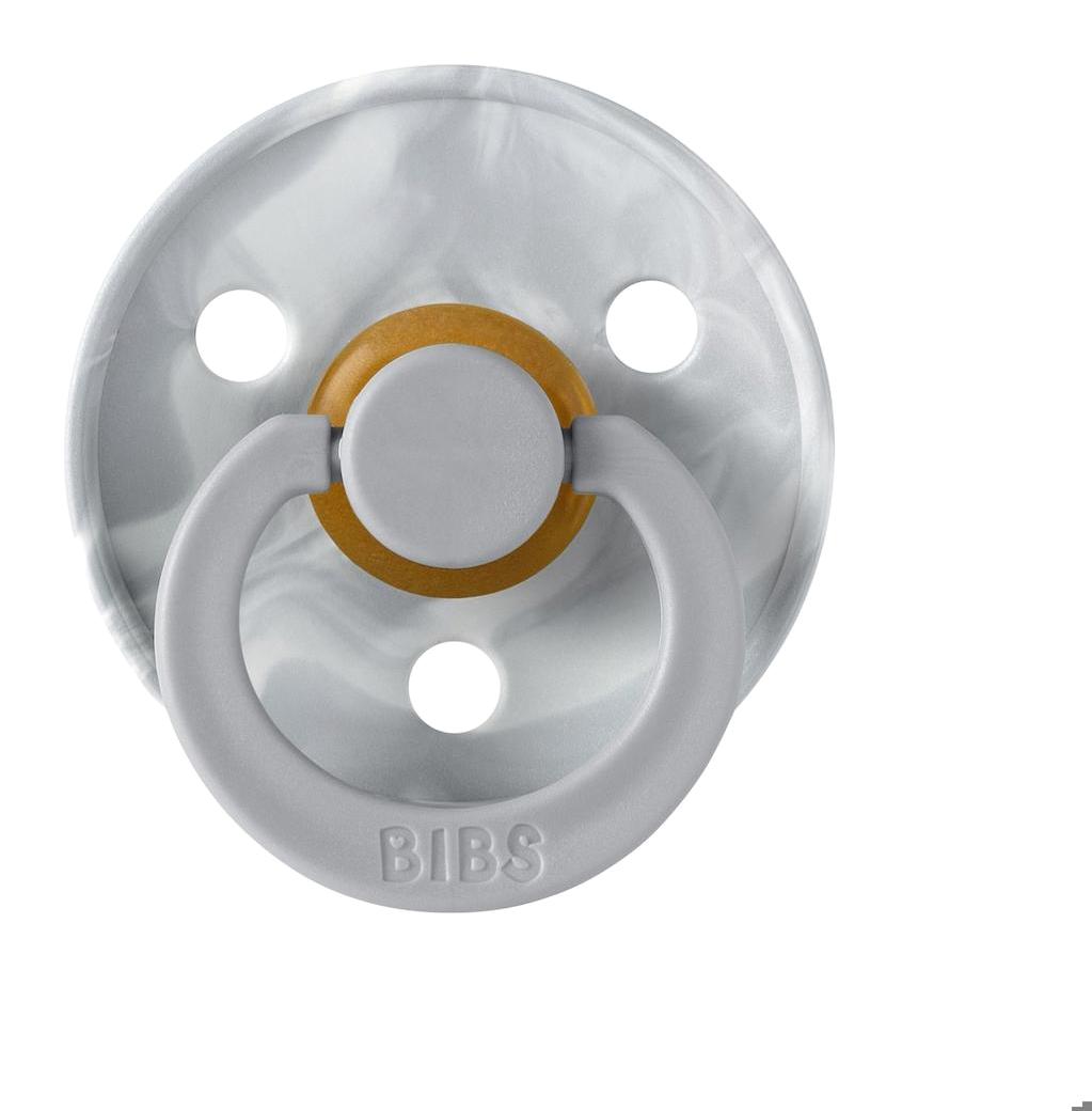 Bibs Colour 0-6 Ay Ortodontik Yenidoğan Kiraz Uçlu Kauçuk Emzik Gri