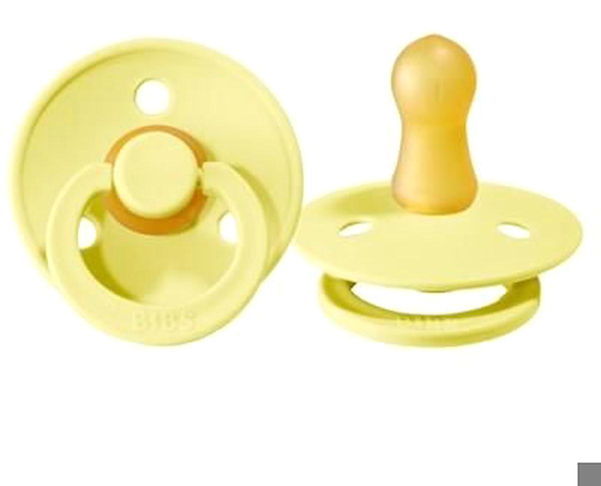 Bibs Colour 6-18 Ay Ortodontik Kiraz Uçlu Kauçuk Emzik Sarı