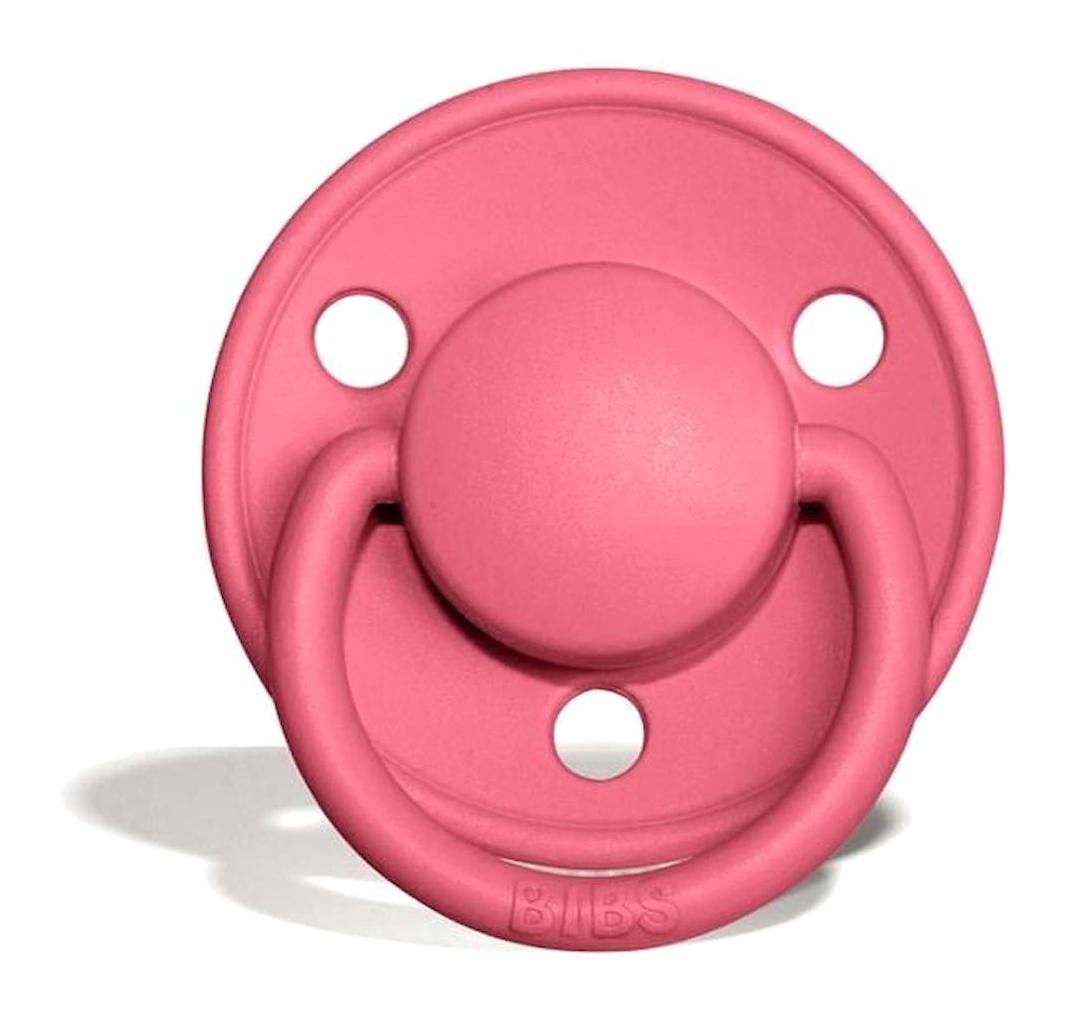 Bibs De Lux 6-18 Ay Ortodontik Kiraz Uçlu Kauçuk Emzik Pembe
