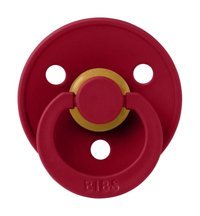 Bibs Colour 0-6 Ay Delikli Ortodontik Yenidoğan Kiraz Uçlu Damaklı Kauçuk Emzik Bordo