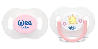 Wee Baby 6-18 Ay Delikli Ortodontik Kiraz Uçlu Damaklı Silikon Emzik Çok Renkli