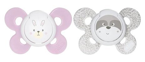 Chicco Physio Comfort 0 Ay+ Ortodontik Yenidoğan Kiraz Uçlu Silikon Emzik Çok Renkli