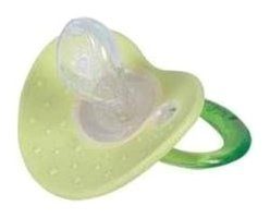 Nuby 6-12 Ay Damaklı Silikon Emzik Yeşil