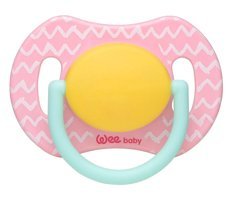 Wee Baby 0-6 Ay Delikli Ortodontik Yenidoğan Damaklı Silikon Emzik Çok Renkli