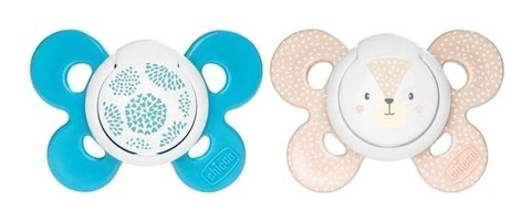 Chicco Physio Comfort 6-16 Ay Ortodontik Kiraz Uçlu Damaklı Silikon Emzik Çok Renkli
