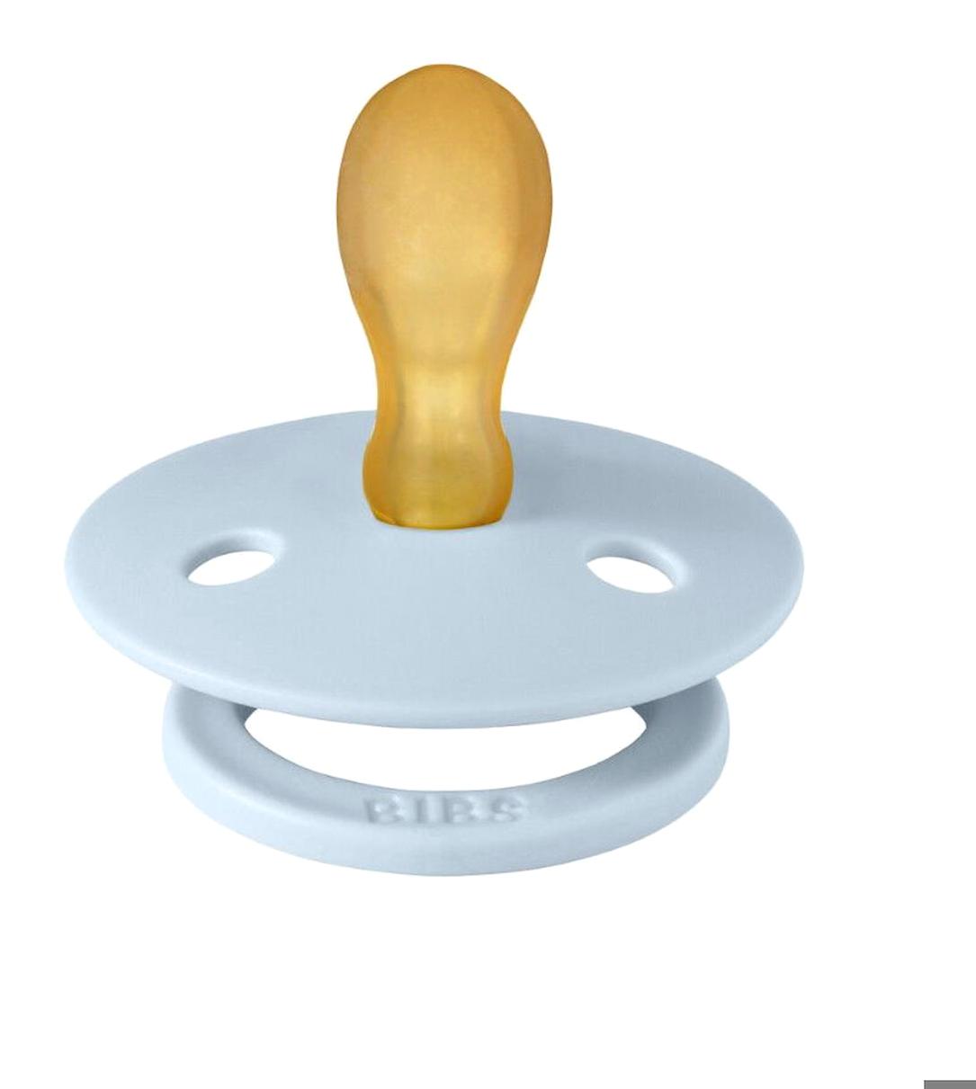 Bibs Colour 6-12 Ay Delikli Ortodontik Damaklı Kauçuk Emzik Bebek Mavisi