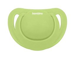 Bambino Fit No:1 0-6 Ay Ortodontik Yenidoğan Damaklı Silikon Emzik Yeşil