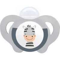 Wee Baby Safari 18 Ay+ Ortodontik Kiraz Uçlu Damaklı Silikon Emzik Gri