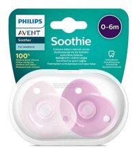 Philips Avent 0-6 Ay Delikli Yenidoğan Kiraz Uçlu Silikon Emzik Pembe