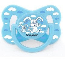 Hanymish Joy 18 Ay+ Kiraz Uçlu Damaklı Silikon Emzik Mavi