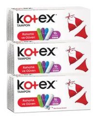 Kotex Süper Tampon 3x16'lı