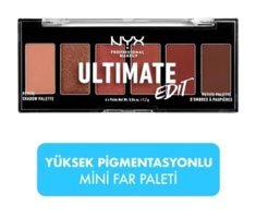 Nyx Petite Warm Neutrals Toz Işıltılı Mat Far Paleti