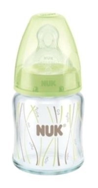 Nuk First Choice Silikon Yenidoğan 0-12 Ay Desenli Yeşil Damaklı Biberon 120 ml