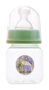 Bebedor Silikon Yenidoğan 0-12 Ay Desenli Yeşil Damaklı Biberon 60 ml