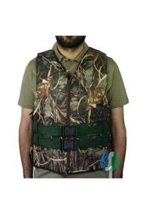 Sueloutdoor Fermuarlı Yetişkin Kamuflaj Can Yeleği