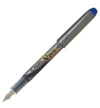 Pilot V-Pen Silver Kullan-At M Mavi Dolma Kalem