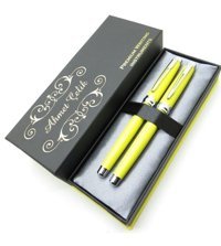 Wings Twin Dr110 Parlak Sarı Krom Dolma Kalem