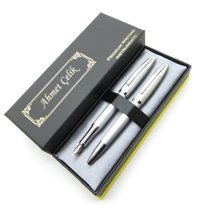 Wings Twin Dt316 Mat Krom Balıksırtı Dolma Kalem