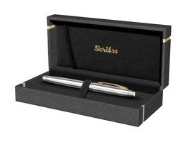Scrikss 35 Gold Krom Kutulu Hediyelik Kal Dolma Kalem