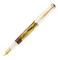 Pelikan M200 F Uç Gold Marbled 815154 Dolma Kalem