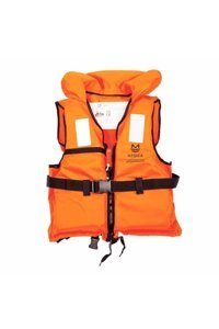 Albastar GDR-002 Fermuarlı Sertifikalı Yetişkin Turuncu XXL Can Yeleği