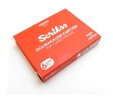 Kartusu Scrikss Kırmızı 6'lı Dolma Kalem