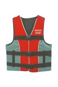 Marinmrt Sertifikalı Yetişkin Kırmızı - Gri Can Yeleği