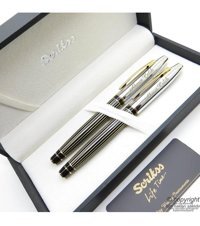 Scrikss Special Gold Krom Siyah Altın Çizgili   Dolma Kalem