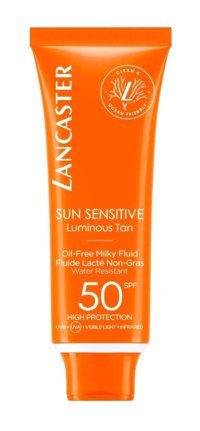 Lancaster 50 Faktör Hassas Ciltler İçin Nemlendirici Suya Dayanıklı Yüz ve Vücut Güneş Kremi 50 ml
