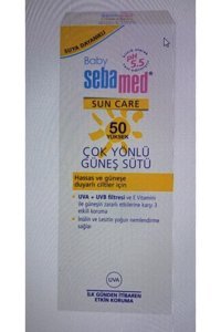 Sebamed Sun Care 50 Faktör Hassas Ciltler İçin Leke Karşıtı Nemlendirici Yağsız Suya Dayanıklı Yüz ve Vücut Güneş Sütü 100 ml