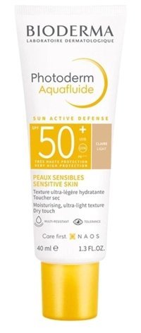 Bioderma Photoderm Aquafluide 50 Faktör Tüm Ciltler İçin Leke Karşıtı Nemlendirici Yaşlanma Karşıtı Yağsız Suya Dayanıklı Yüz ve Vücut Güneş Kremi 40 ml