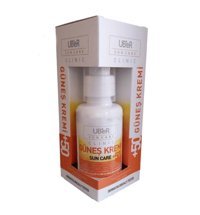 Uber Suncare 50 Faktör Tüm Ciltler İçin Leke Karşıtı Nemlendirici Yağsız Suya Dayanıklı Yüz ve Vücut Güneş Kremi 50 ml