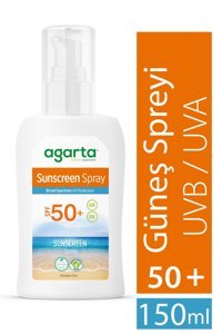 Agarta 50 Faktör Tüm Ciltler İçin Nemlendirici Suya Dayanıklı Yüz Güneş Kremi 150 ml