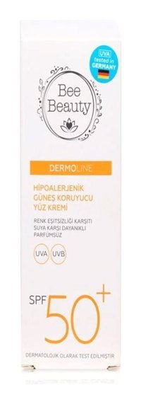Bee Beauty 50 Faktör Tüm Ciltler İçin Nemlendirici Suya Dayanıklı Yüz ve Vücut Güneş Kremi 50 ml