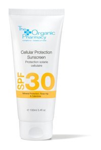 The Organic Pharmacy Pharma 30 Faktör Tüm Ciltler İçin Leke Karşıtı Nemlendirici Yağsız Suya Dayanıklı Yüz ve Vücut Güneş Kremi 100 ml