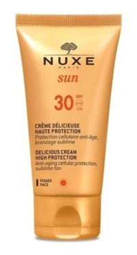 Nuxe 30 Faktör Tüm Ciltler İçin Nemlendirici Suya Dayanıklı Yüz ve Vücut Güneş Kremi 50 ml