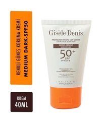 Gisele Denis Renkli 50 Faktör Tüm Ciltler İçin Nemlendirici Kapatıcılı Suya Dayanıklı Yüz ve Vücut Güneş Kremi 50 ml