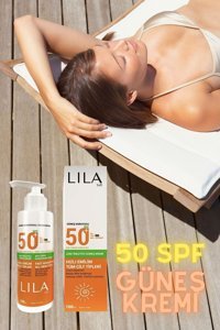 Lila Soft 50 Faktör Normal Ciltler İçin Nemlendirici Suya Dayanıklı Yüz Güneş Kremi 100 ml