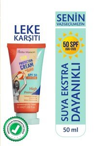 Petite Maison 50 Faktör Tüm Ciltler İçin Leke Karşıtı Nemlendirici Suya Dayanıklı Yüz Güneş Kremi 50 ml