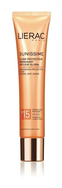 Lierac Sunissime Protective Fluid 15 Faktör Tüm Ciltler İçin Nemlendirici Suya Dayanıklı Yüz Güneş Kremi 50 ml
