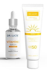 Dr Luci̇e Vitaminc 50 Faktör Tüm Ciltler İçin Leke Karşıtı Nemlendirici Yağsız Suya Dayanıklı Yüz ve Vücut Güneş Kremi 100 ml