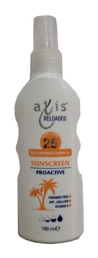 Axis 50 Faktör Tüm Ciltler İçin Leke Karşıtı Nemlendirici Yağsız Suya Dayanıklı Yüz ve Vücut Güneş Kremi 180 ml