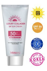 Ki̇ssera 50 Faktör Tüm Ciltler İçin Leke Karşıtı Nemlendirici Yağsız Suya Dayanıklı Yüz ve Vücut Güneş Kremi 50 ml