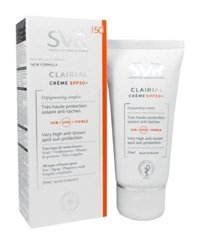 Svr Clai̇ri̇al Creme 50 Faktör Tüm Ciltler İçin Nemlendirici Suya Dayanıklı Yüz Güneş Kremi 50 ml