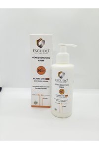 Escudo 50 Faktör Tüm Ciltler İçin Nemlendirici Suya Dayanıklı Yüz ve Vücut Güneş Kremi 200 ml