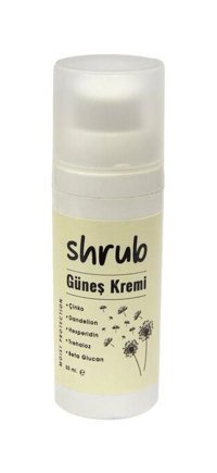 Shrub 50 Faktör Tüm Ciltler İçin Nemlendirici Suya Dayanıklı Yüz Güneş Kremi 50 ml